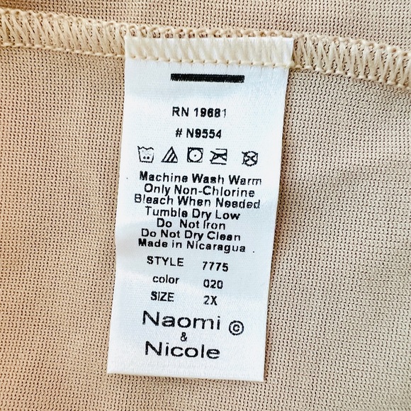 Naomi and Nicole High Waisted Shaper 2X - Picture 3 of 3